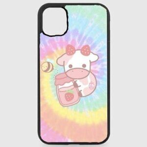 Strawberry Cow Tie Dye Phone Case